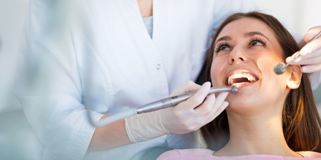 dental patient undergoing periodontal maintenance